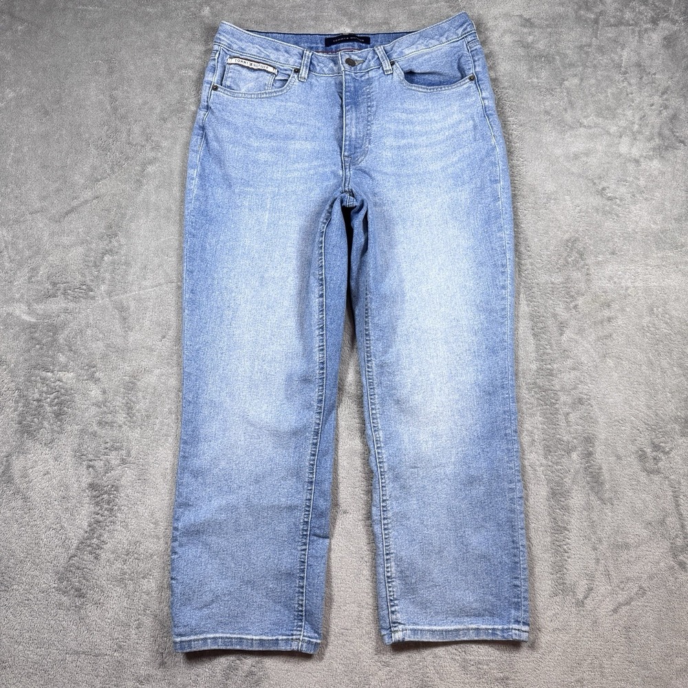 Tommy Hilfiger‎ Y2K Light Wash Straight Leg Jeans Women's Size 10 Stretch